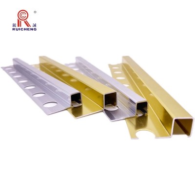 Tile Clips Anodized Gold Trim Border Tools Flexible Wall Aluminium Transition Strips